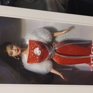 Elegant Red and White Fashion Doll